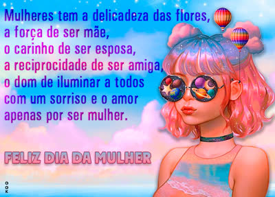 Postcard dia internacional da mulher