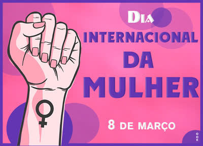 Postcard dia internacional da mulher