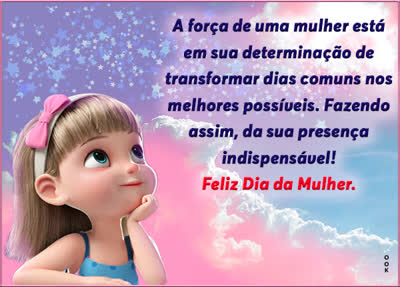 Postcard dia internacional da mulher