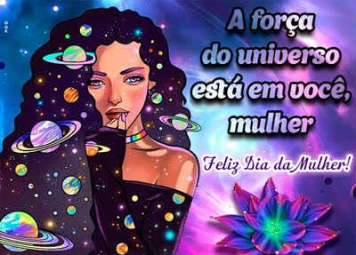 Postcard dia internacional da mulher