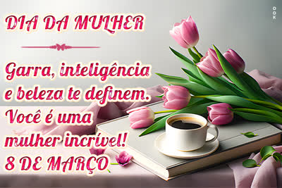 Postcard dia internacional da mulher