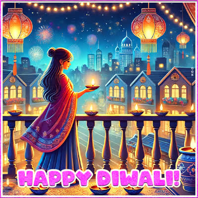 Postcard diwali