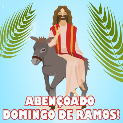 Postcard domingo de ramos