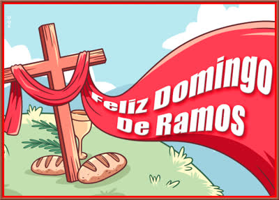 Postcard domingo de ramos