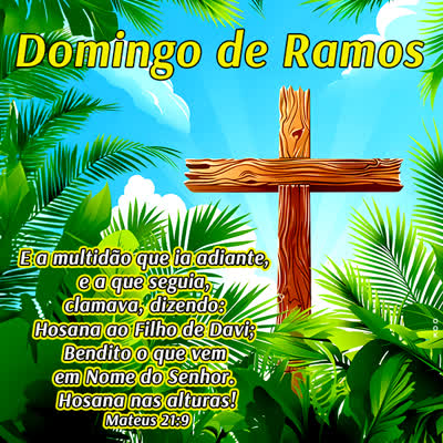 Postcard domingo de ramos