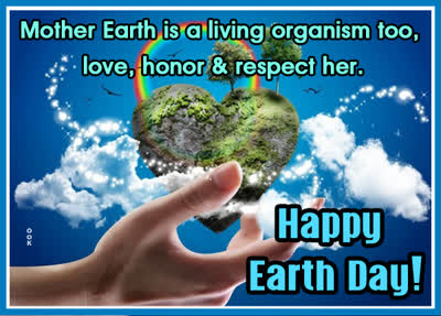 Postcard earth day