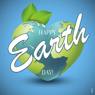 Postcard earth day