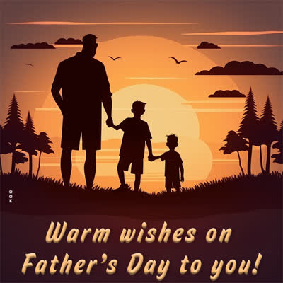 Postcard fathers day