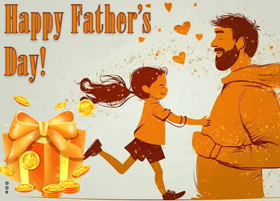 Postcard fathers day