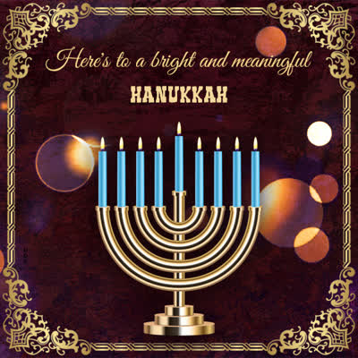 Postcard hanukkah