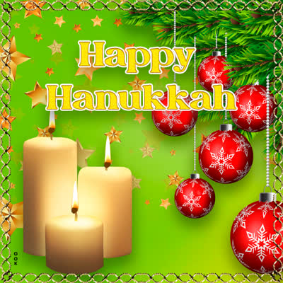 Postcard hanukkah