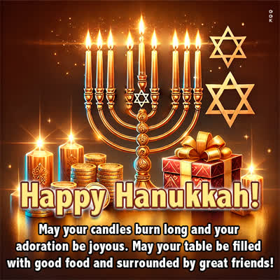 Postcard hanukkah