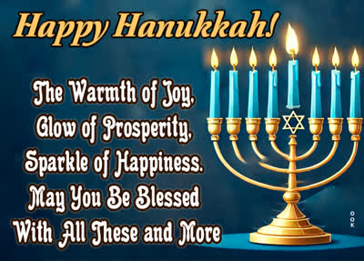 Postcard hanukkah