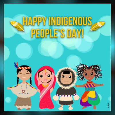 Postcard indigenous peoples day