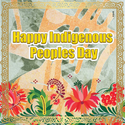 Postcard indigenous peoples day