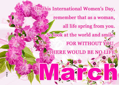 Postcard int'l. women's day