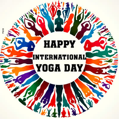 Postcard int'l. yoga day