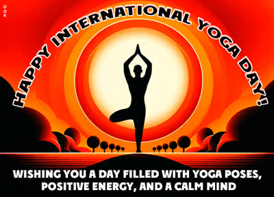 Postcard int'l. yoga day