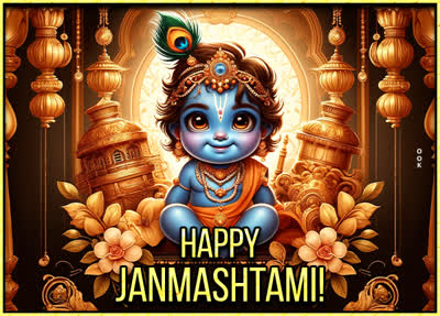 Postcard janmashtami