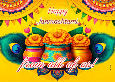 Postcard janmashtami