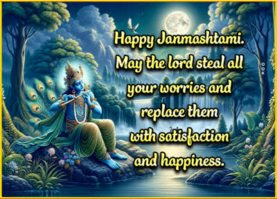 Postcard janmashtami