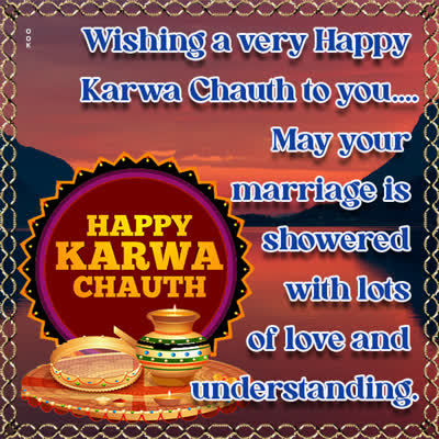 Postcard karaka chaturthi (karva chauth)