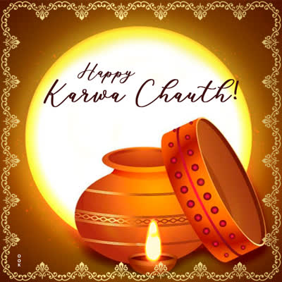 Postcard karaka chaturthi (karva chauth)