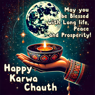 Postcard karwa chauth