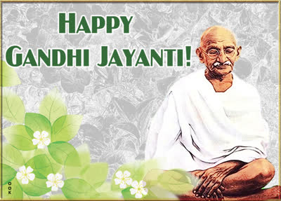 Postcard mahatma gandhi jayanti