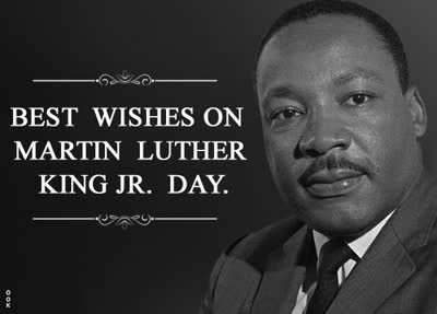 Postcard martin luther king jr. day