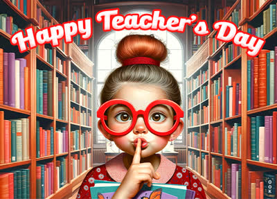 Postcard national teacher day