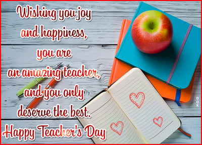 Postcard national teacher day