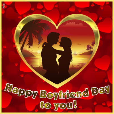 Postcard nat'l. boyfriend day