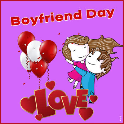 Postcard nat'l. boyfriend day