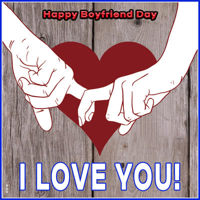 Postcard nat'l. boyfriend day