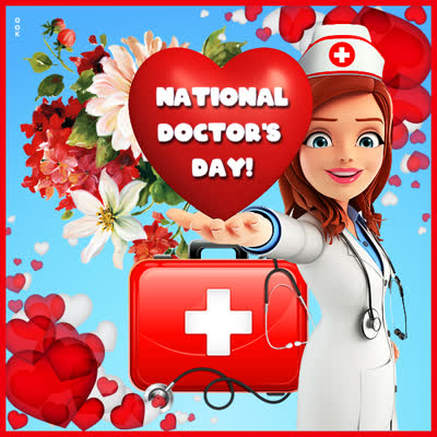 Postcard nat'l doctors day