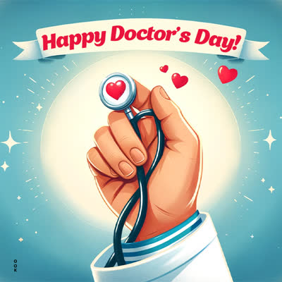 Postcard nat'l doctors day