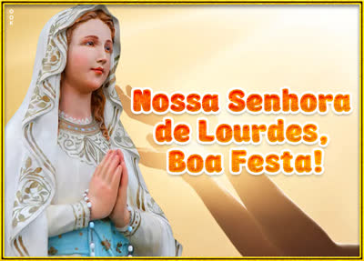 Postcard nossa senhora de lourdes