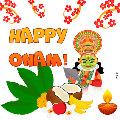 Postcard onam