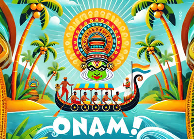 Postcard onam