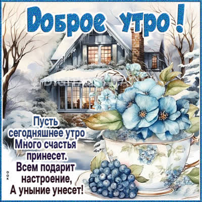 Postcard открытка доброе утро пусть день будет добрым и светлым