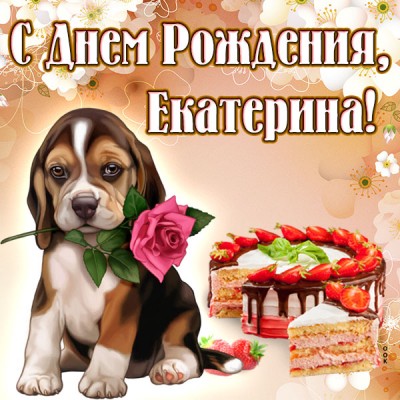 Открытка поздравительная открытка с днём рождения екатерина