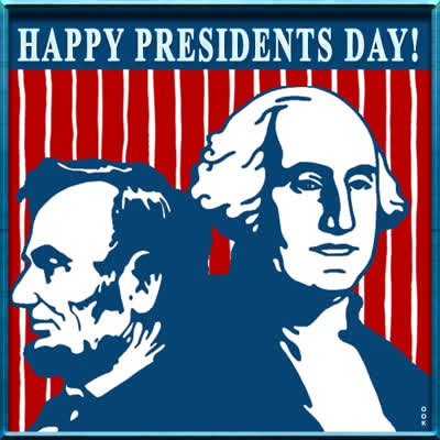 Postcard presidents day