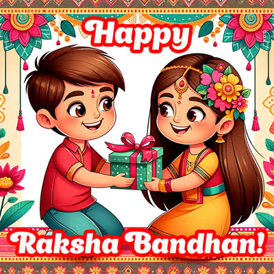 Postcard raksha bandhan