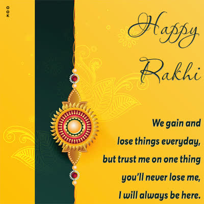 Postcard raksha bandhan (rakhi)