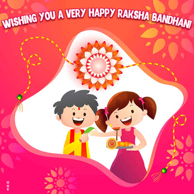 Postcard raksha bandhan (rakhi)