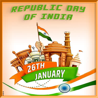 Postcard republic day