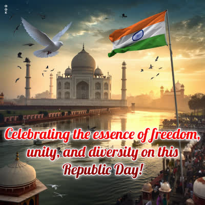 Postcard republic day