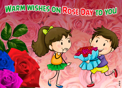 Postcard rose day