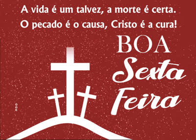 Postcard sexta-fiera santa